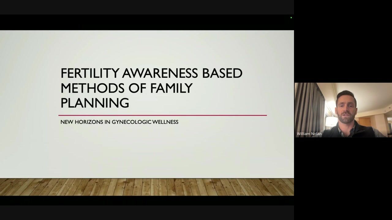 Dr. William Nolan presenting Fertility-Based Methods of Family Planning